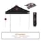 Impact Canopy Evento Kit 10 FT x 10 FT, Steel Canopy with Roller Bag , Black 040350012 - alternate 4